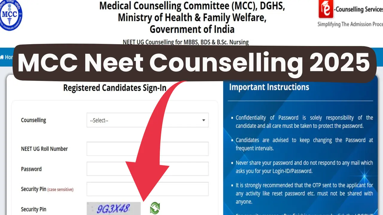 MCC Neet Counselling 2025